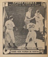 1948 Swell Sport Thrills #16 Three Run Homer in Ninth! Baseball Card