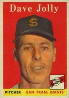 1958 Topps #183 Dave Jolly Baseball Card