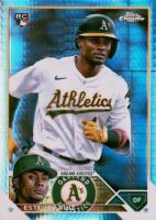 2023 Topps Chrome #99 Esteury Ruiz Prism Refractor Baseball Card