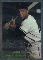 1997 Topps Willie Mays Finest #9 1957 Topps Reprint Baseball Card