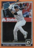 2018 Panini Donruss Optic #65 Gleyber Torres Orange Baseball Card