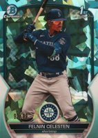 2023 Bowman Chrome Sapphire Edition Prospects #156 Felnin Celesten Aqua Baseball Card