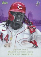 2024 Topps Dynamic Duals Revered Rookies #RR03 Christian Encarnacion-Strand/Elly de La Cruz Amethyst Baseball Card