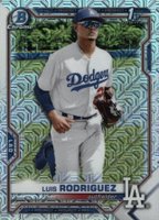 2021 Bowman Chrome Mega Box #196 Luis Rodriguez Baseball Card