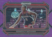 2023 Panini Prizm Draft Picks #82 Bennedict Mathurin Variation-Purple Basketball Card