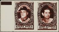 1961 Topps Stamp Panels # Maris/Klippstein Baseball Card