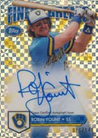 2014 Finest Greats Autographs  #FGARY Robin Yount Xfractor Baseball Card