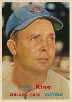 1957 Topps #186 Jim King Baseball Card