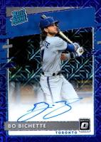 2020 Panini Donruss Optic Rated Rookies Signatures #RRSBI Bo Bichette Blue Mojo Baseball Card
