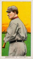 1909 White Borders Cycle 350 #52 Roger Bresnahan Batting Baseball Card