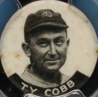 1928 PM6 Baseball Player Pins # Ty Cobb Baseball Card