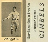 1916 Gimbels #128 John Murray Baseball Card