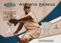 2004 Leaf Certified Materials Fabric of the Game #FG191 Satchel Paige Reward Baseball Card