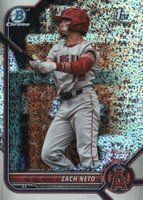 2022 Bowman Draft #BDC18 Zach Neto Chrome-Sparkle Refractor Baseball Card