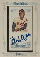 2013 Topps Allen & Ginter Baseball Framed Autographs #AGAHA Hank Aaron Baseball Card
