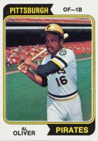 1974 Topps #52 Al Oliver Baseball Card
