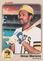 1983 Fleer #312 Omar Moreno Baseball Card