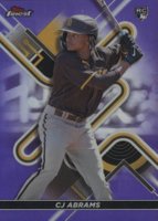 2022 Topps Finest #39 CJ Abrams Purple Refractor Baseball Card