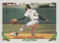 1993 Topps #155 Dennis Eckersley Baseball Card