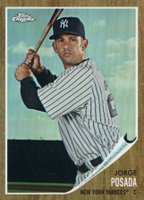 2011 Topps Heritage Chrome #C183 Jorge Posada Refractor Baseball Card