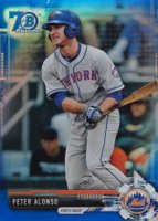 2017 Bowman Draft #BDC83 Peter Alonso Chrome-Bowman 70th Refractor Baseball Card