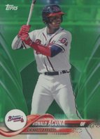 2018 Topps Pro Debut #1 Ronald Acuna White Jersey-Green Baseball Card