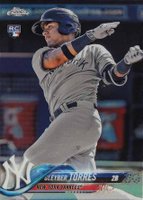 2018 Topps Chrome #31 Gleyber Torres Refractor Baseball Card