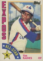 1984 Topps Tiffany #390 Tim Raines Baseball Card