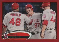 2012 Topps #446 Mike Trout Target Red Border Baseball Card