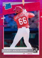 2020 Panini Donruss #51 Randy Arozarena Holo Pink Baseball Card