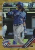 2019 Bowman Chrome Prospects #BCP234 Bo Bichette Gold Refractor Baseball Card