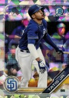 2019 Bowman Prospects Chrome #25 Fernando Tatis Jr. Atomic Refractor Baseball Card