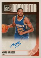 2018 Donruss Optic Rookie Dominator Signatures #MKB Mikal Bridges Basketball Card