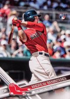 2017 Topps Complete Set Exclusives #283 Andrew Benintendi Red Jersey Baseball Card