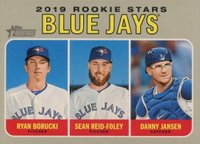 2019 Topps Heritage #376 Danny Jansen/Ryan Borucki/Sean Reid-Foley Baseball Card
