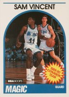 1989 Hoops #328 Sam Vincent Basketball Card