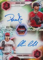 2023 Bowman's Best Dual Autographs #DACJ Corbin Carroll/Druw Jones Mini Diamond Baseball Card