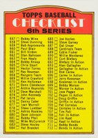 1972 Topps #604b 6th Series Checklist (657-787) Copyright on right Baseball Card