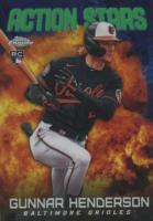 2023 Topps Chrome Update Action Stars #ASC2 Gunnar Henderson Green Baseball Card