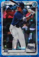 2020 Bowman Chrome Sapphire Edition #BCP30 Jhon Diaz Baseball Card