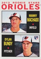 2013 Topps Heritage  #201 Dylan Bundy/Manny Machado Baseball Card