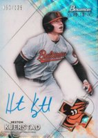 2021 Bowman Sterling Prospect Autographs #BSPAHK Heston Kjerstad Wave Refractor Baseball Card