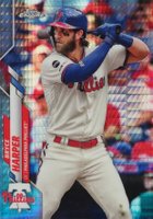 2020 Topps Chrome #97 Bryce Harper Prism Refractor Baseball Card