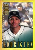 1998 Studio #42 Alex Rodriguez Gold Press Proof Baseball Card
