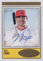 2018 Topps Brooklyn Collection Autographs #BC1MT Mike Trout Baseball Card