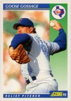 1992 Score #538 Rich Gossage Baseball Card