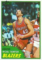 1981 Topps #36 Mychal Thompson Basketball Card