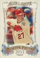 2015 Topps Allen & Ginter Starting Points #SP-3 Mike Trout Baseball Card