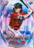 2023 Topps Stars of the MLB Chrome #SMLBC34 Corbin Carroll Series 2 Baseball Card