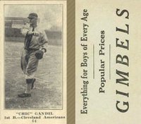 1916 Gimbels #64 Chic Gandil Baseball Card
